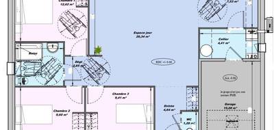 Terrain et maison à Neuville-sur-Sarthe en Sarthe (72) de 86 m² à vendre au prix de 229000€ - 3