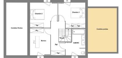 Terrain et maison à Veigné en Indre-et-Loire (37) de 127 m² à vendre au prix de 322000€ - 3