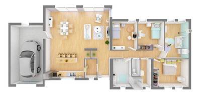 Terrain et maison à Bellenaves en Allier (03) de 1150 m² à vendre au prix de 175580€ - 4