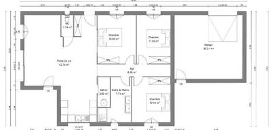 Terrain et maison à Montpellier en Hérault (34) de 100 m² à vendre au prix de 603000€ - 3
