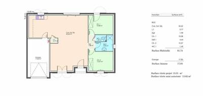 Terrain et maison à Charron en Charente-Maritime (17) de 90 m² à vendre au prix de 241017€ - 4