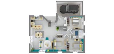 Terrain et maison à Les Pradeaux en Puy-de-Dôme (63) de 85 m² à vendre au prix de 214278€ - 4