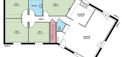 Terrain et maison à Chârost en Cher (18) de 90 m² à vendre au prix de 152663€ - 3