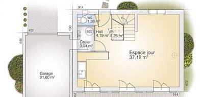 Terrain et maison à Saint-Siffret en Gard (30) de 95 m² à vendre au prix de 355500€ - 4