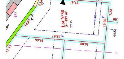 Terrain à Mazingarbe en Pas-de-Calais (62) de 497 m² à vendre au prix de 61200€ - 2