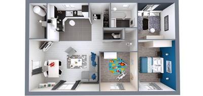 Terrain et maison à Hinx en Landes (40) de 80 m² à vendre au prix de 246000€ - 3