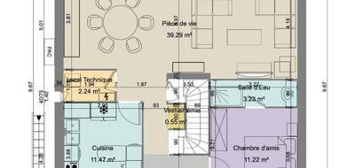 Terrain et maison à Le Pecq en Yvelines (78) de 140 m² à vendre au prix de 987000€ - 4