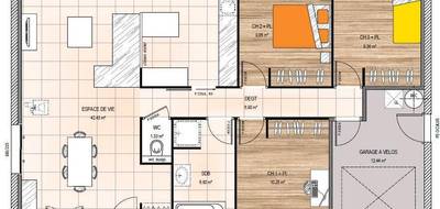 Terrain et maison à Longuenée-en-Anjou en Maine-et-Loire (49) de 86 m² à vendre au prix de 248500€ - 4