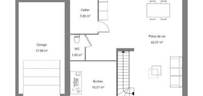 Terrain et maison à Ambillou en Indre-et-Loire (37) de 80 m² à vendre au prix de 229500€ - 4