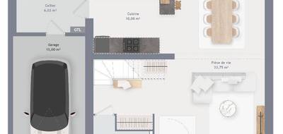 Terrain et maison à Laize-Clinchamps en Calvados (14) de 90 m² à vendre au prix de 257753€ - 4