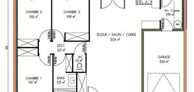 Terrain et maison à Parigné-l'Évêque en Sarthe (72) de 76 m² à vendre au prix de 225000€ - 4