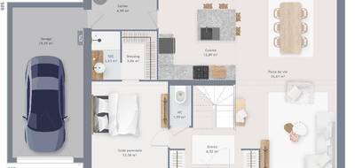 Terrain et maison à Asfeld en Ardennes (08) de 155 m² à vendre au prix de 315000€ - 4