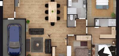Terrain et maison à La Chapelle-du-Bois-des-Faulx en Eure (27) de 99 m² à vendre au prix de 256320€ - 4