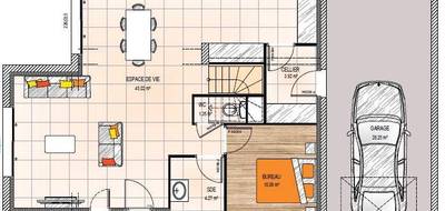 Terrain et maison à Baracé en Maine-et-Loire (49) de 123 m² à vendre au prix de 287600€ - 4