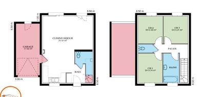 Terrain et maison à Présentevillers en Doubs (25) de 84 m² à vendre au prix de 219990€ - 4