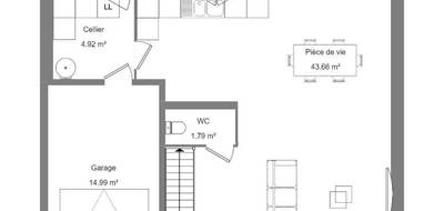Terrain et maison à Cerelles en Indre-et-Loire (37) de 111 m² à vendre au prix de 296700€ - 4