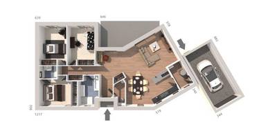 Terrain et maison à Pézenas en Hérault (34) de 100 m² à vendre au prix de 352710€ - 4