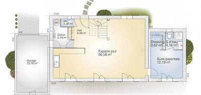 Terrain et maison à Assas en Hérault (34) de 140 m² à vendre au prix de 633000€ - 4