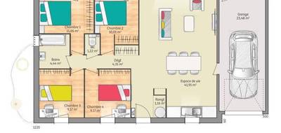 Terrain et maison à Coulans-sur-Gée en Sarthe (72) de 92 m² à vendre au prix de 285000€ - 3