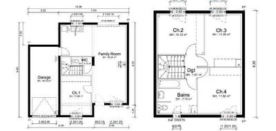 Terrain et maison à Crottet en Ain (01) de 91 m² à vendre au prix de 221215€ - 3