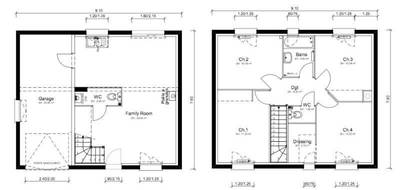 Terrain et maison à Quincieux en Rhône (69) de 90 m² à vendre au prix de 288200€ - 3