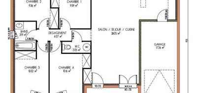 Terrain et maison à Montfort-le-Gesnois en Sarthe (72) de 87 m² à vendre au prix de 215000€ - 4