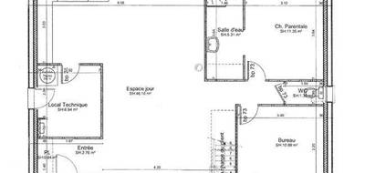 Terrain et maison à Mesnières-en-Bray en Seine-Maritime (76) de 85 m² à vendre au prix de 199000€ - 4