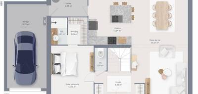Terrain et maison à Mérignies en Nord (59) de 155 m² à vendre au prix de 467000€ - 3