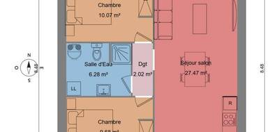 Terrain et maison à Luçon en Vendée (85) de 55 m² à vendre au prix de 156200€ - 4