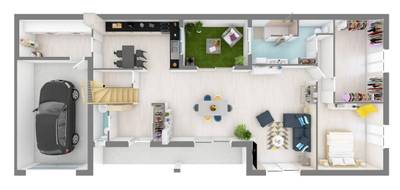 Terrain et maison à Parcé-sur-Sarthe en Sarthe (72) de 126 m² à vendre au prix de 324959€ - 4
