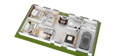Terrain et maison à Argent-sur-Sauldre en Cher (18) de 82 m² à vendre au prix de 152150€ - 3