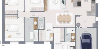 Terrain et maison à Montereau-Fault-Yonne en Seine-et-Marne (77) de 105 m² à vendre au prix de 335000€ - 4