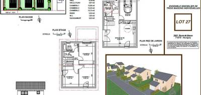 Terrain et maison à Hurigny en Saône-et-Loire (71) de 90 m² à vendre au prix de 289000€ - 2