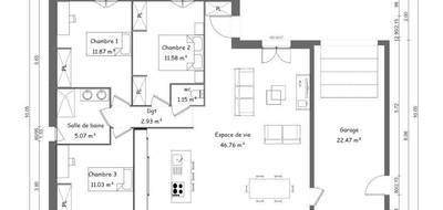 Terrain et maison à Saint-Manvieu-Norrey en Calvados (14) de 95 m² à vendre au prix de 203900€ - 4