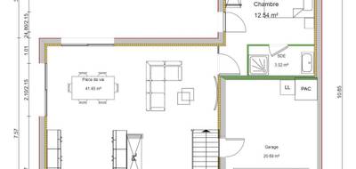 Terrain et maison à Bourg-Saint-Christophe en Ain (01) de 107 m² à vendre au prix de 304000€ - 1