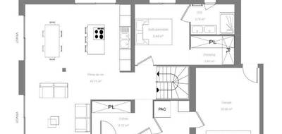 Terrain et maison à Montbazon en Indre-et-Loire (37) de 120 m² à vendre au prix de 390000€ - 4