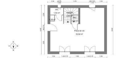 Terrain et maison à Saignon en Vaucluse (84) de 70 m² à vendre au prix de 241240€ - 4