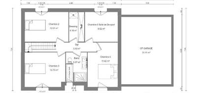 Terrain et maison à Creully sur Seulles en Calvados (14) de 120 m² à vendre au prix de 282900€ - 4