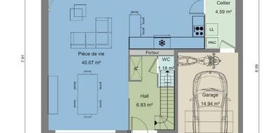 Terrain et maison à Méricourt en Pas-de-Calais (62) de 125 m² à vendre au prix de 301834€ - 3