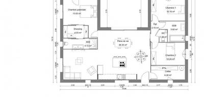 Terrain et maison à Saint-Donat-sur-l'Herbasse en Drôme (26) de 104 m² à vendre au prix de 298500€ - 4