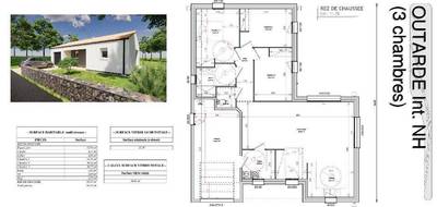 Terrain et maison à Apremont en Vendée (85) de 93 m² à vendre au prix de 207800€ - 3