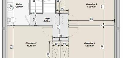 Terrain et maison à Bourg-de-Péage en Drôme (26) de 93 m² à vendre au prix de 259000€ - 4