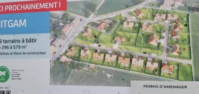 Terrain et maison à Pitgam en Nord (59) de 90 m² à vendre au prix de 245000€ - 2