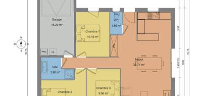 Terrain et maison à Saint-André-sur-Orne en Calvados (14) de 80 m² à vendre au prix de 217000€ - 4