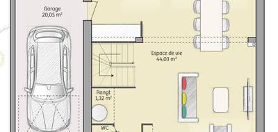 Terrain et maison à Vexin-sur-Epte en Eure (27) de 91 m² à vendre au prix de 221000€ - 4