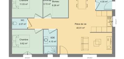 Terrain et maison à Rouziers-de-Touraine en Indre-et-Loire (37) de 80 m² à vendre au prix de 254900€ - 4