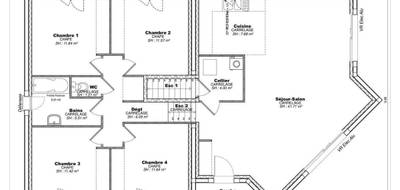 Terrain et maison à Cusset en Allier (03) de 113 m² à vendre au prix de 276268€ - 4