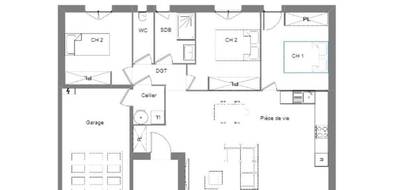 Terrain et maison à Lespignan en Hérault (34) de 76 m² à vendre au prix de 222000€ - 3