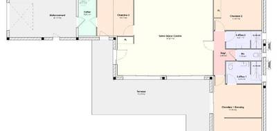 Terrain et maison à Fondettes en Indre-et-Loire (37) de 110 m² à vendre au prix de 398500€ - 3