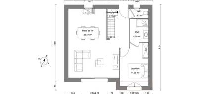 Terrain et maison à Saint-Martin-des-Champs en Finistère (29) de 87 m² à vendre au prix de 216891€ - 4